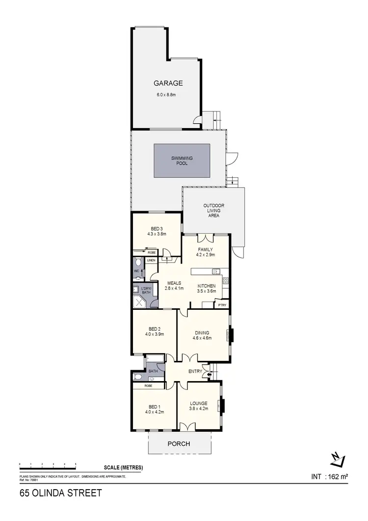 Floorplan of Homely house listing, 65 Olinda Street, Quarry Hill VIC 3550