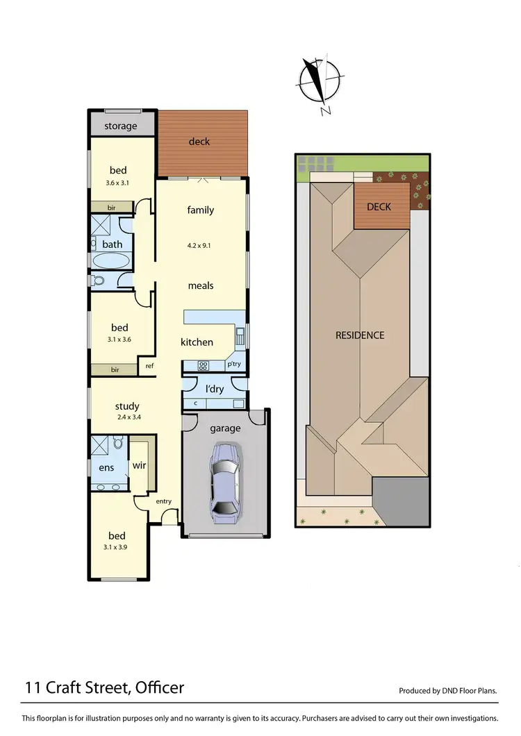Floorplan of Homely house listing, 11 Craft Street, Officer VIC 3809