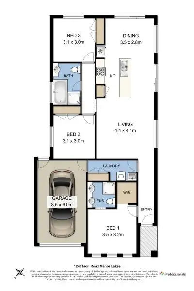 Floorplan of Homely house listing, 1240 Ison Road, Manor Lakes VIC 3024