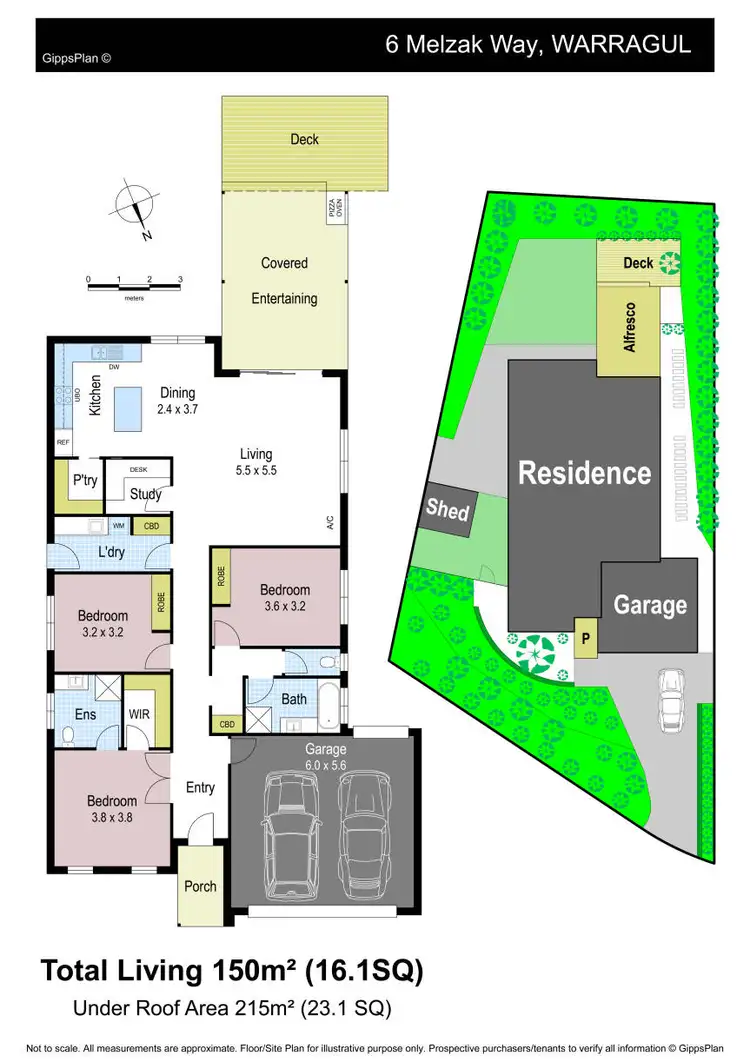 Floorplan of Homely house listing, 6 Melzak Way, Warragul VIC 3820