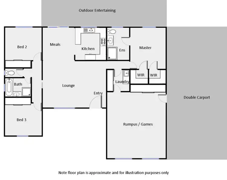Floorplan of Homely house listing, 135 Wood Street, Gol Gol NSW 2738