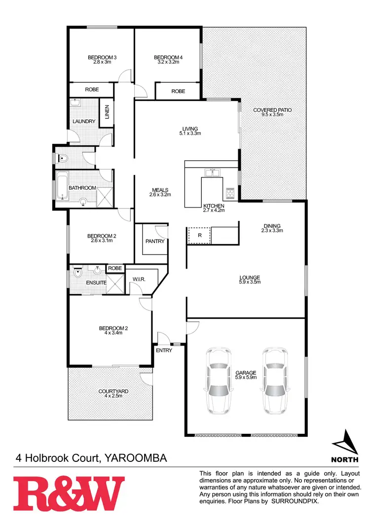 Floorplan of Homely house listing, 4 Holbrook Court, Yaroomba QLD 4573
