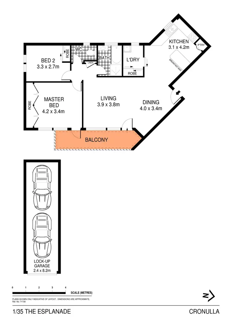 Floorplan of Homely apartment listing, 1/35 The Esplanade, Cronulla NSW 2230