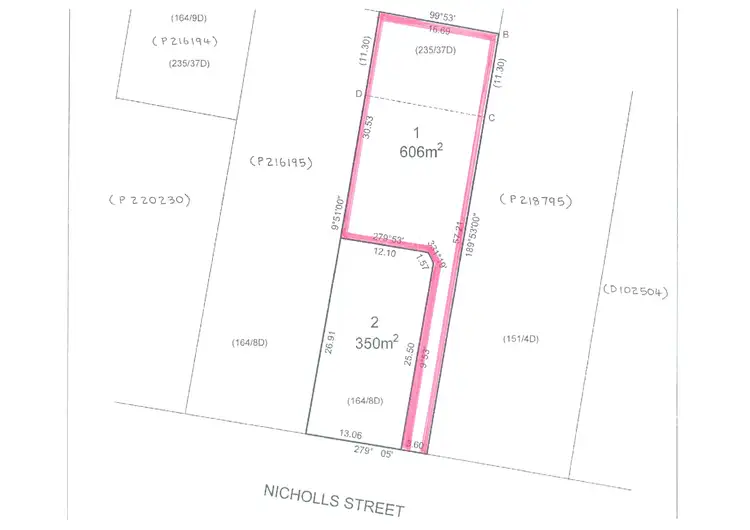 Floorplan of Homely land listing, 54B Nicholls Street, Devonport TAS 7310
