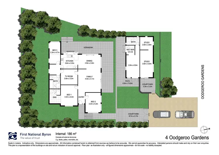 Floorplan of Homely house listing, 4 Oodgeroo Gardens, Byron Bay NSW 2481