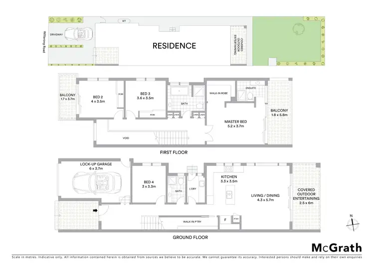 Floorplan of Homely semi-detached listing, 70A Willarong Road, Caringbah NSW 2229