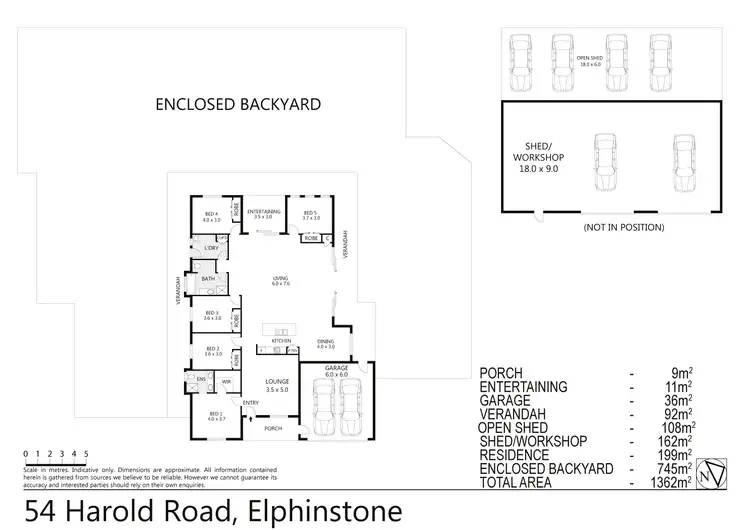 Floorplan of Homely house listing, 54 Harold Road, Elphinstone VIC 3448
