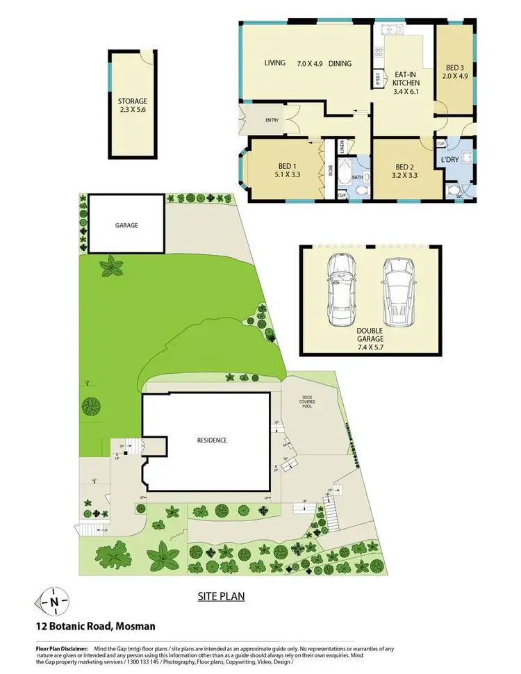 Floorplan of Homely house listing, 12 Botanic Road, Mosman NSW 2088