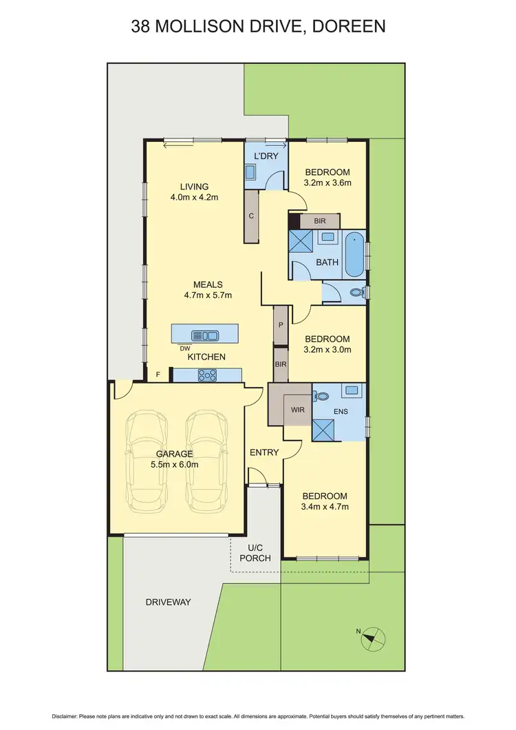 Floorplan of Homely house listing, 38 Mollison Drive, Doreen VIC 3754