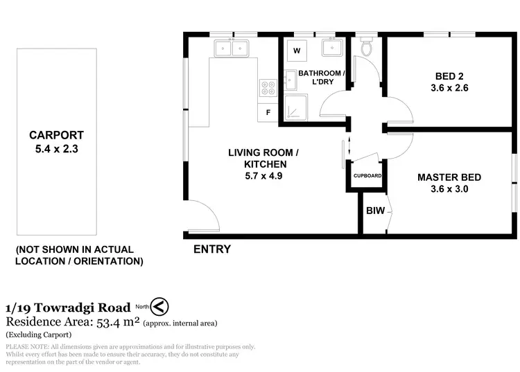 Floorplan of Homely unit listing, 1/19 Towradgi Road, Towradgi NSW 2518