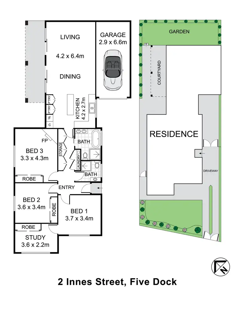 Floorplan of Homely house listing, 2 Innes Street, Five Dock NSW 2046