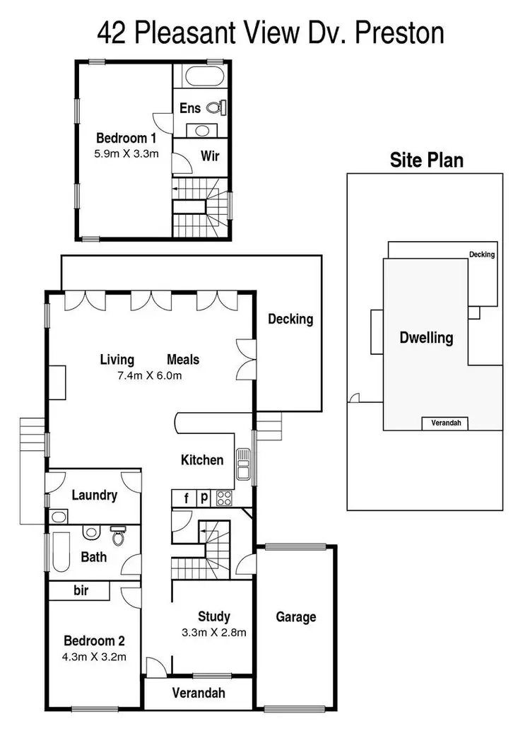 Floorplan of Homely house listing, 42 Pleasant View Drive, Preston VIC 3072