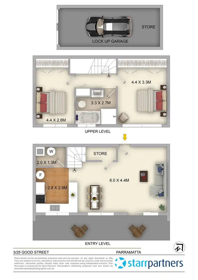 Floorplan of Homely apartment listing, 3/25 Good Street, Parramatta NSW 2150