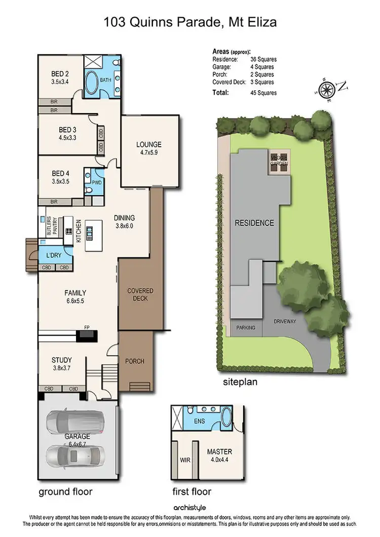 Floorplan of Homely house listing, 103 Quinns Parade, Mount Eliza VIC 3930