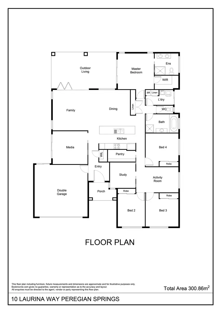 Floorplan of Homely house listing, 10 Laurina Way, Peregian Springs QLD 4573
