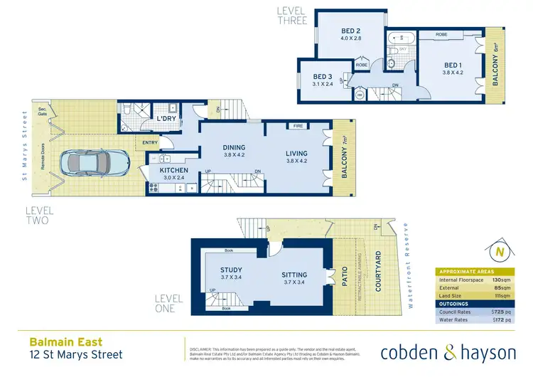 Floorplan of Homely house listing, 12 St Marys Street, Balmain East NSW 2041