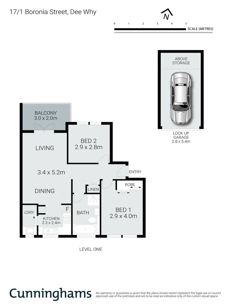 Floorplan of Homely apartment listing, 17/1 Boronia Street, Dee Why NSW 2099