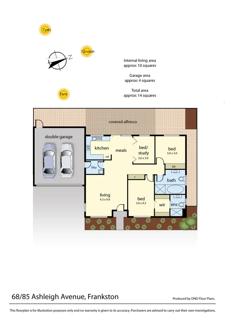 Floorplan of Homely unit listing, 68/85 Ashleigh Avenue, Frankston VIC 3199
