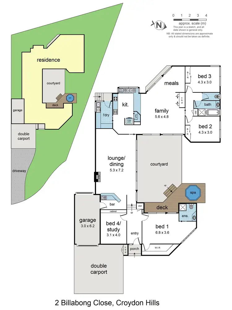 Floorplan of Homely house listing, 2 Billabong Close, Croydon Hills VIC 3136