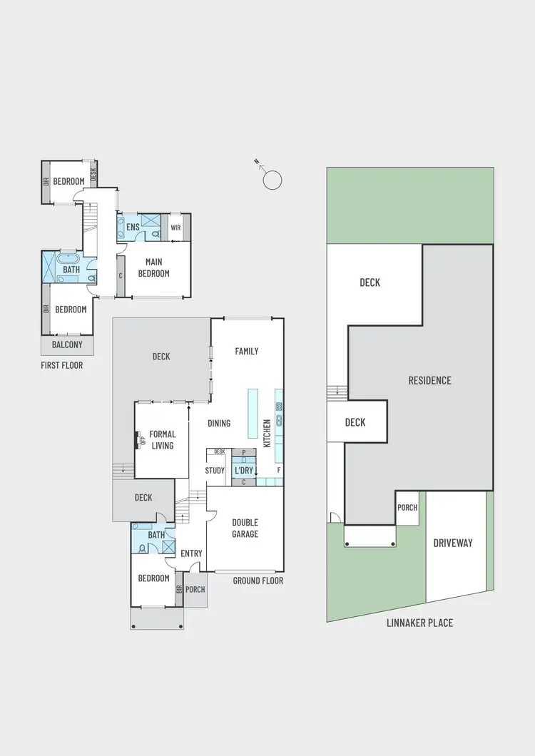 Floorplan of Homely house listing, 1 Linnaker Place, Kew VIC 3101