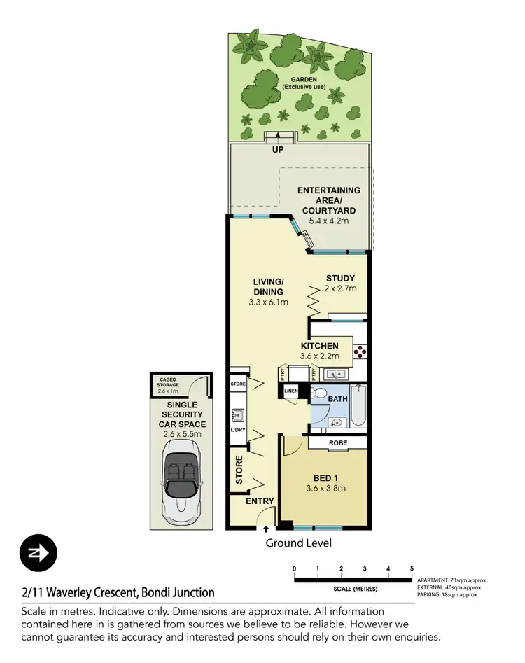 Floorplan of Homely apartment listing, 2/11 Waverley Crescent, Bondi Junction NSW 2022