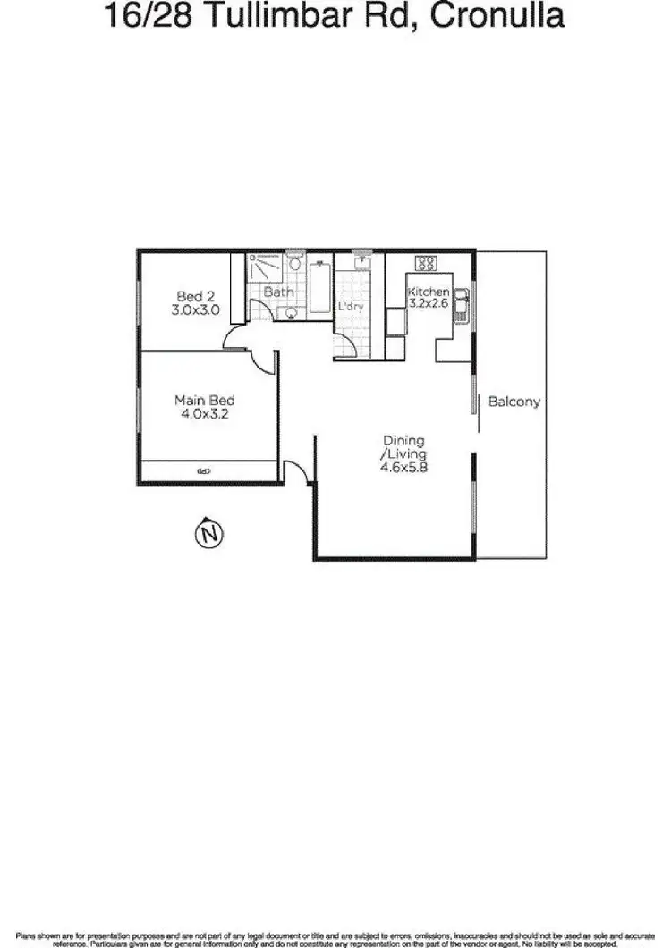 Floorplan of Homely apartment listing, 16/28 Tullimbar Road, Cronulla NSW 2230