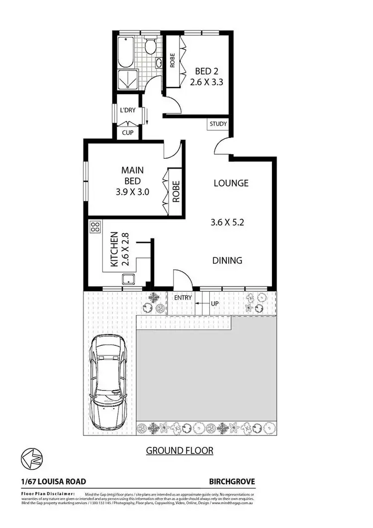 Floorplan of Homely apartment listing, 1/67 Louisa Road, Birchgrove NSW 2041