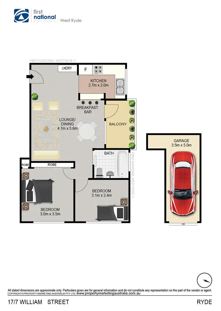 Floorplan of Homely apartment listing, 17/7 William Street, Ryde NSW 2112