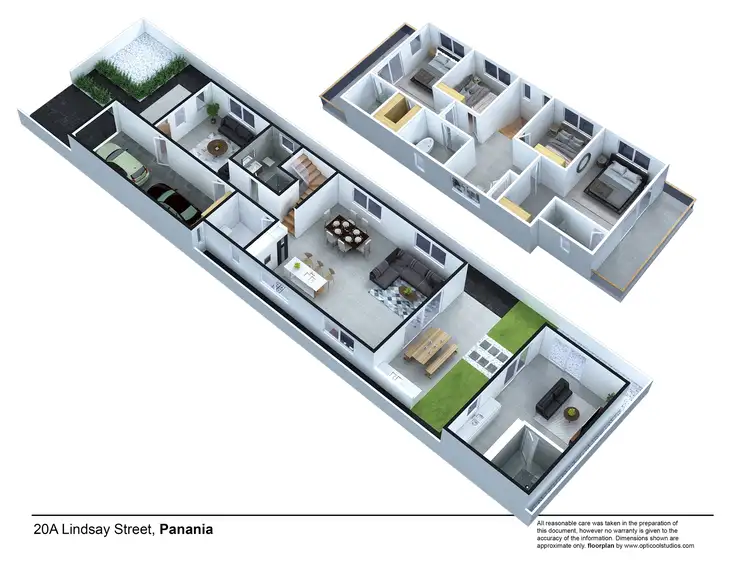 Floorplan of Homely semi-detached listing, 20a Lindsay Street, Panania NSW 2213