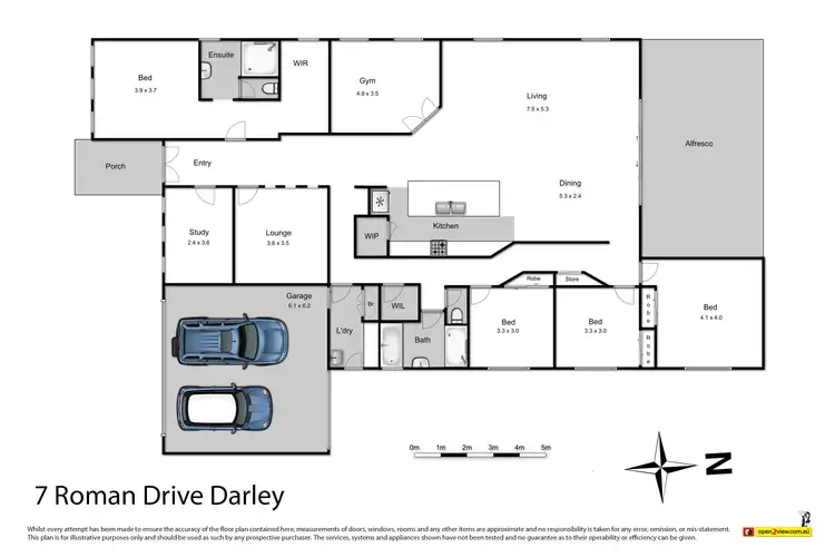 Floorplan of Homely house listing, 7 Roman Drive, Darley VIC 3340