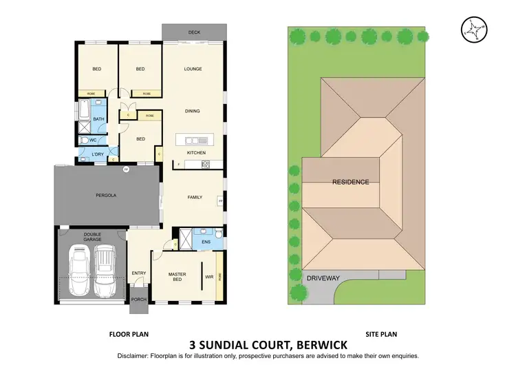Floorplan of Homely house listing, 3 Sundial Court, Berwick VIC 3806