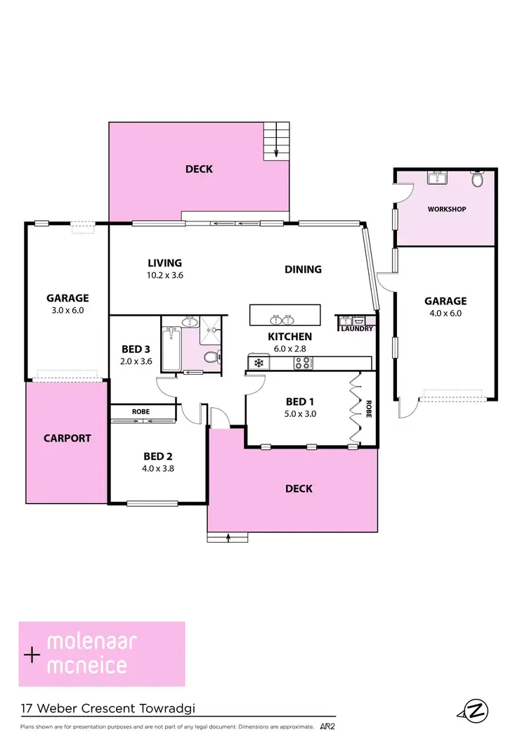 Floorplan of Homely house listing, 17 Weber Crescent, Towradgi NSW 2518