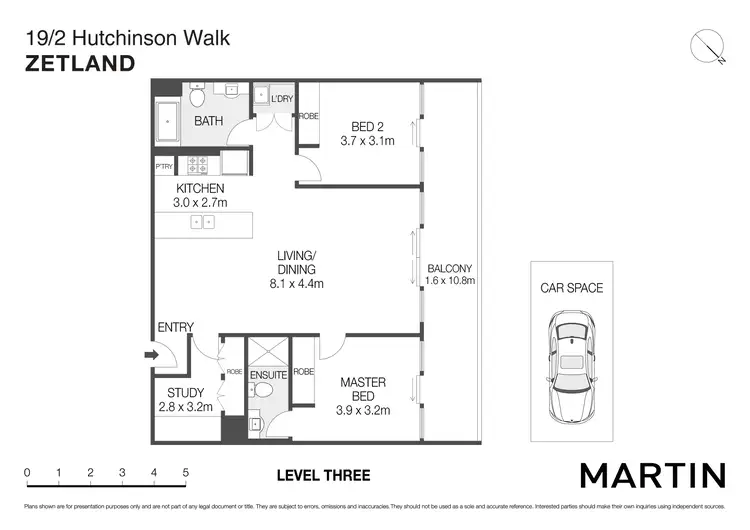 Floorplan of Homely apartment listing, 19/2 Hutchinson Walk, Zetland NSW 2017