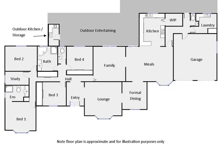 Floorplan of Homely house listing, 22 Nulty Drive, Robinvale VIC 3549