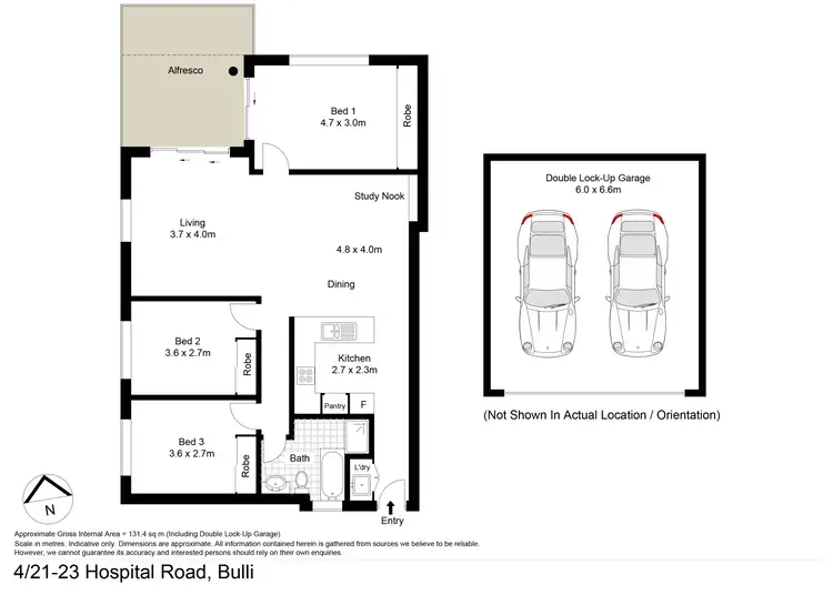 Floorplan of Homely unit listing, 4/21-23 Hospital Road, Bulli NSW 2516