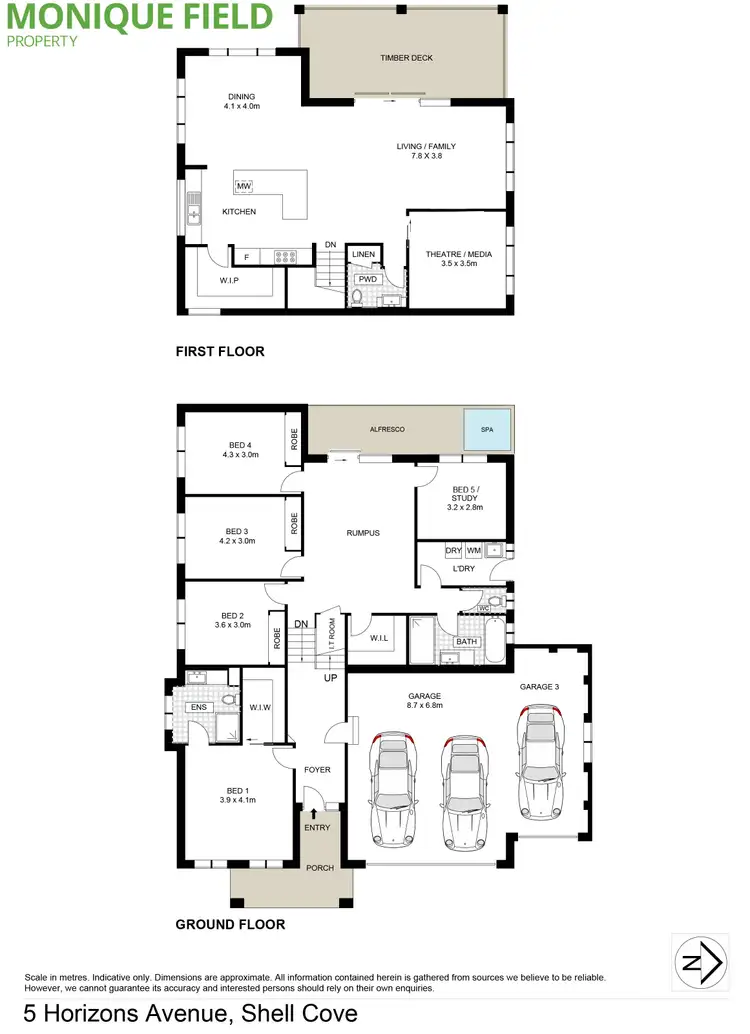 Floorplan of Homely house listing, 5 Horizons Avenue, Shell Cove NSW 2529