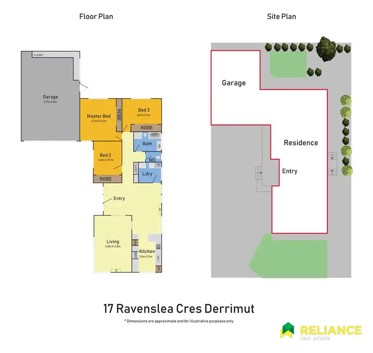 Floorplan of Homely house listing, 17 Ravenslea Crescent, Deer Park VIC 3023