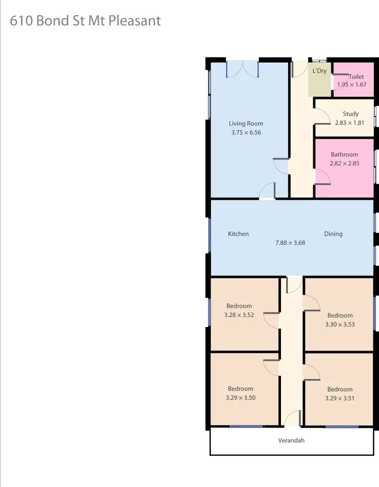 Floorplan of Homely house listing, 610 Bond Street, Golden Point VIC 3350