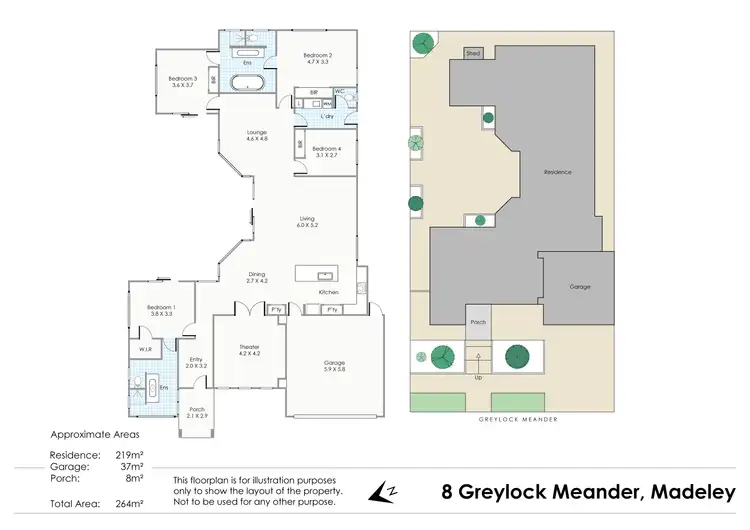 Floorplan of Homely house listing, 8 Greylock  Meander, Madeley WA 6065