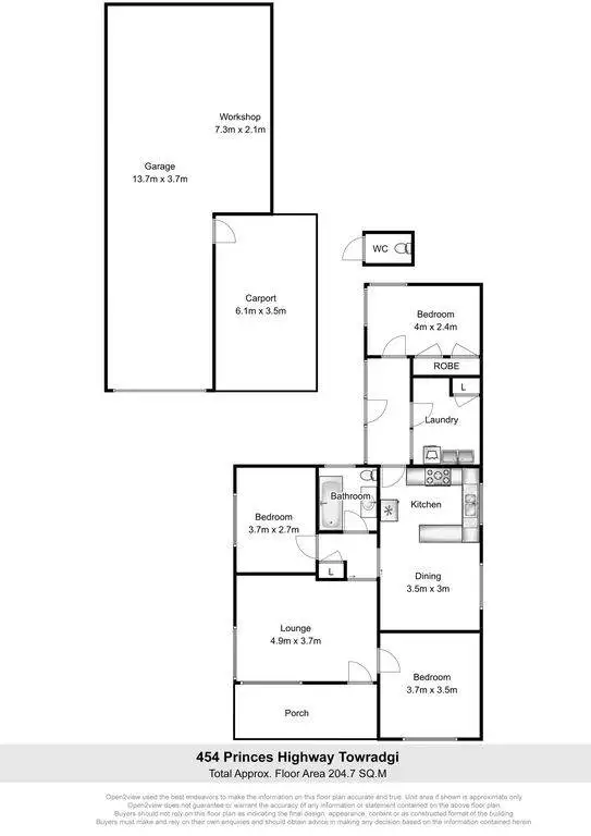 Floorplan of Homely house listing, 454 Princes Highway, Towradgi NSW 2518