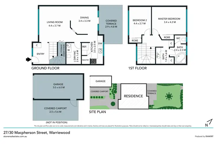 Floorplan of Homely townhouse listing, 27/30 Macpherson Street, Warriewood NSW 2102