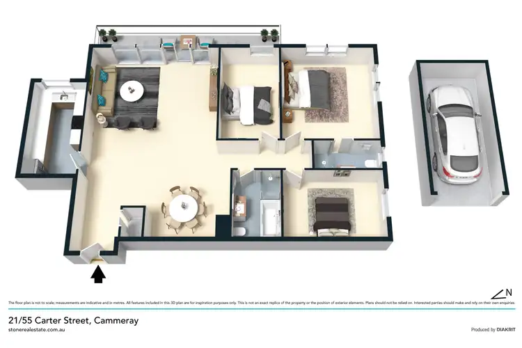 Floorplan of Homely apartment listing, 21/55 Carter Street, Cammeray NSW 2062