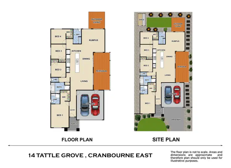 Floorplan of Homely house listing, 14 Tattle Grove, Cranbourne East VIC 3977