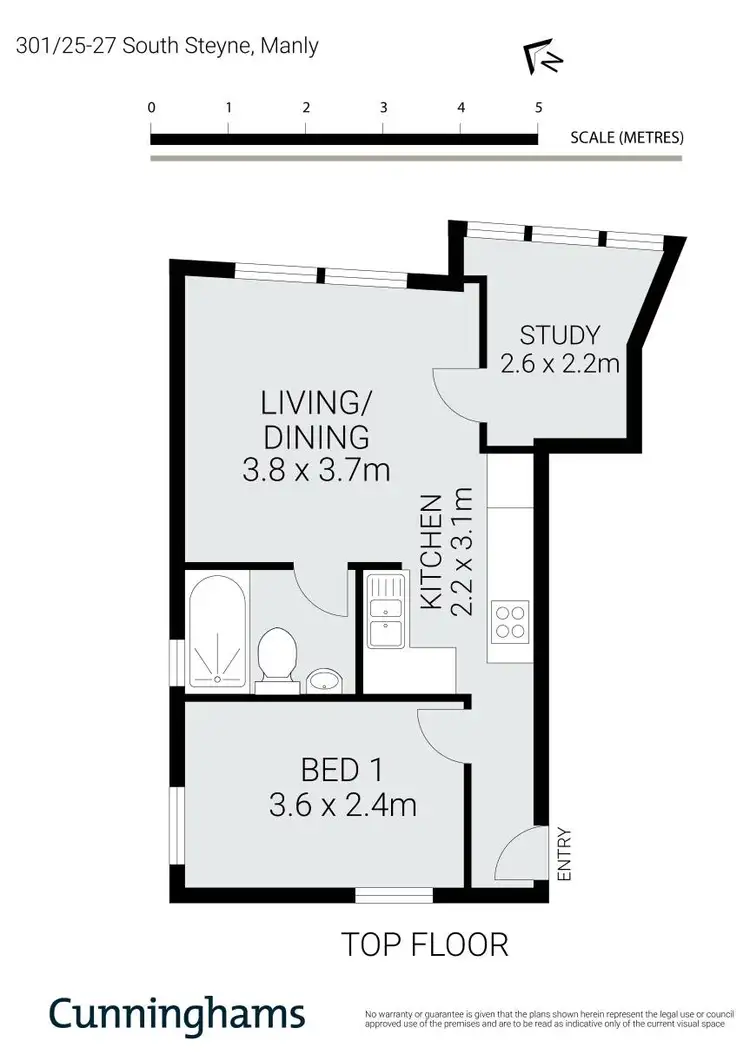 Floorplan of Homely apartment listing, 301/25-27 South Steyne, Manly NSW 2095