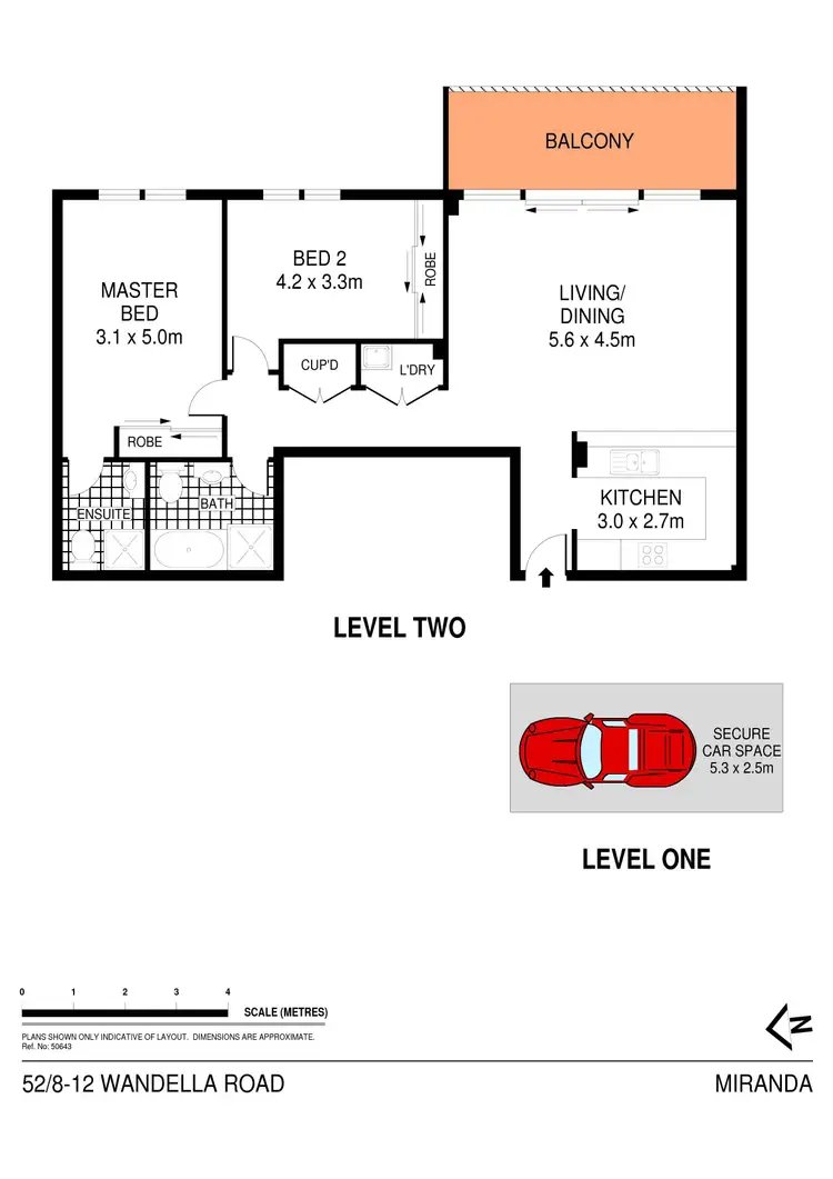Floorplan of Homely apartment listing, 52/8-12 Wandella Road, Miranda NSW 2228