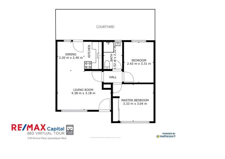 Floorplan of Homely unit listing, 5/18 Gilmore Place, Queanbeyan NSW 2620