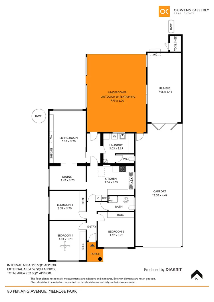 Floorplan of Homely house listing, 80 Penang Avenue, Melrose Park SA 5039