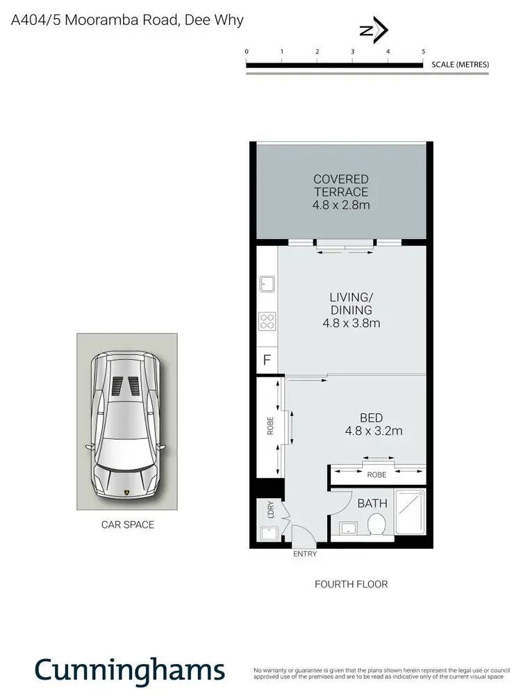 Floorplan of Homely apartment listing, A404/5 Mooramba Road, Dee Why NSW 2099