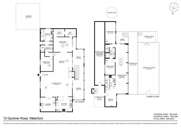 Floorplan of Homely house listing, 72 Gardiner Road, Waterford QLD 4133