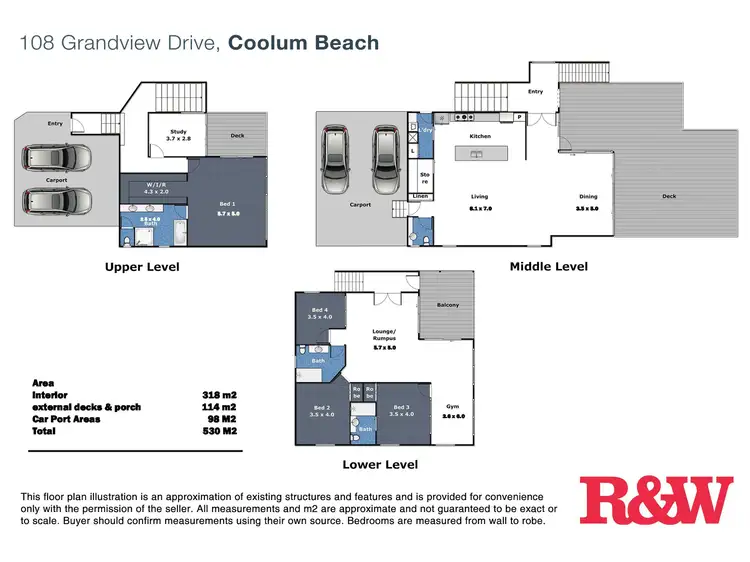 Floorplan of Homely house listing, 108 Grandview Drive, Coolum Beach QLD 4573